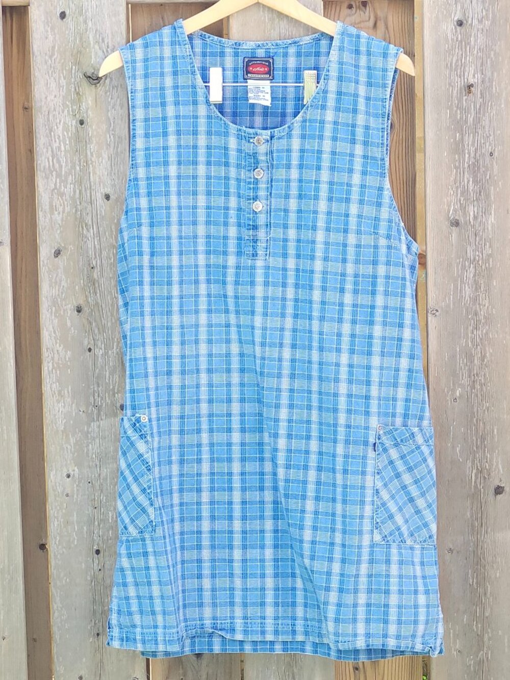 VINTAGE AUTHENTIC CHIC JEANSWEAR Smock Dress Women's L 38 Please see measurement